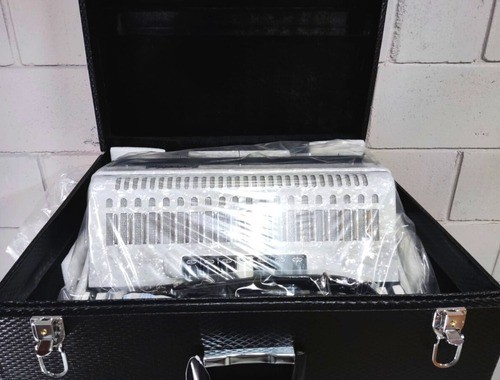 Acordeon 120 Baixos Todeskini Branco Novo Lj Oficial - Foto 6