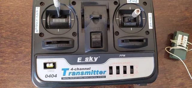 Radio controle E-sky de 4 quatro canais