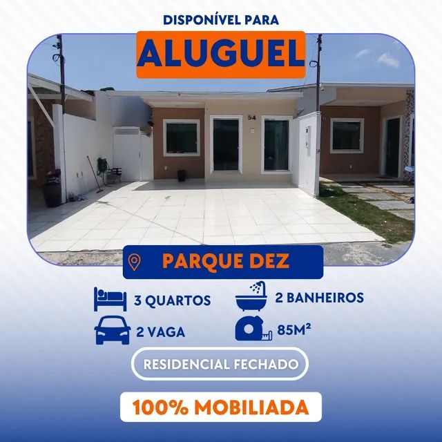 Casa Residencial para aluguel, 3 quartos, 1 vaga, Parque