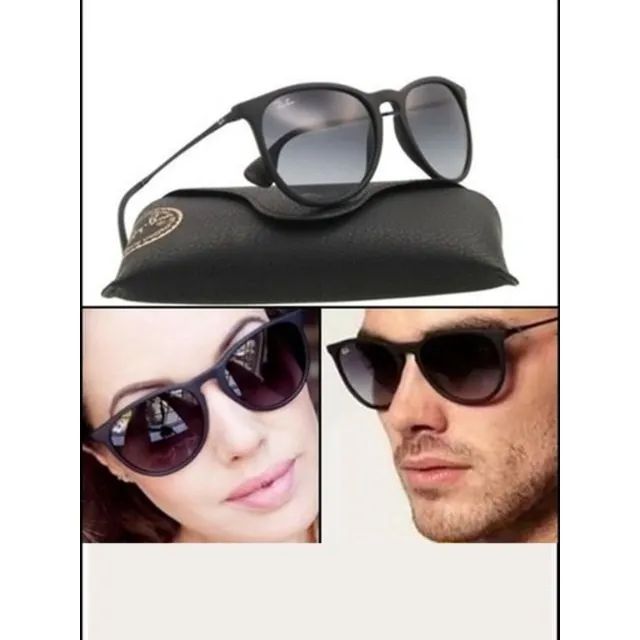 Óculos de Sol Ray Ban Erika Inspire Preto Com Kit Case