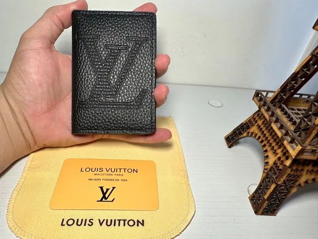 Louis Vuitton Pocket Organizer Taurillon Shadow Leather M80038
