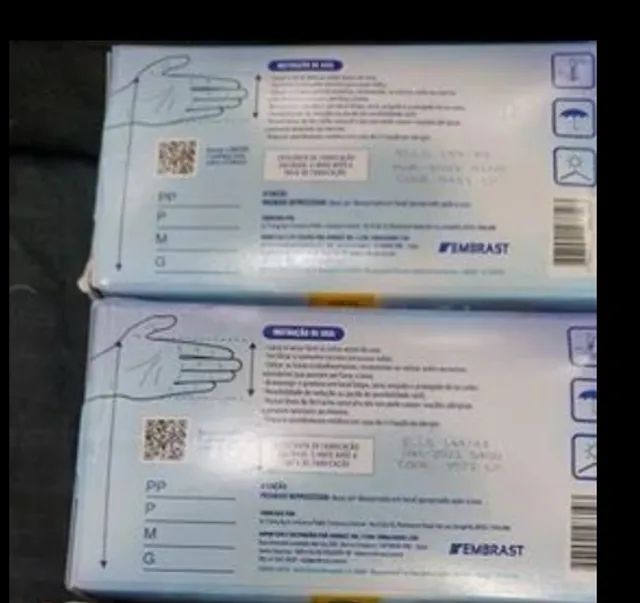 Lote com 2 caixas de luvas de látex lacradas - Foto 2