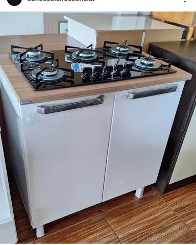BALCÃO DE AÇO PARA COOKTOP 