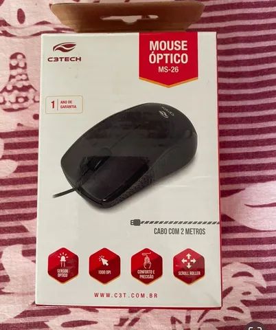 Mouse C3tech Ms-26bk, Usb, 1000 Dpi, Preto  - Foto 5