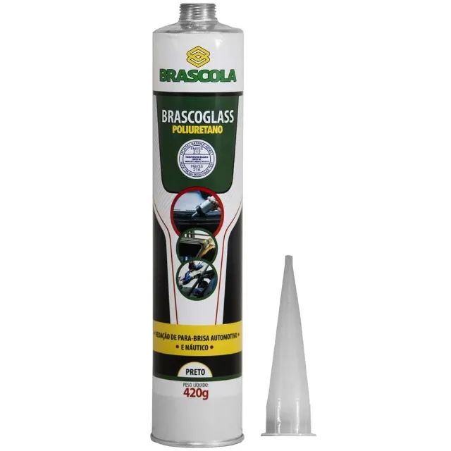 ADESIVO SELANTE PARABRISA E VIDROS BRASCOGLASS POLIURETANO 420G