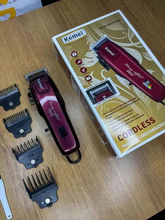 Máquina de Cortar Cabelo Kemei 2600 - Cordless - Profissional - Foto 3