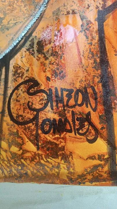 Quadro Tela Abstrato Renomado  Pintor Simeon Gonzales - Foto 2