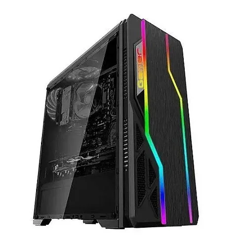 NOVO | Gabinete Gamer Acrílico RGB Mid Tower Bluecase - Fazemos entrega