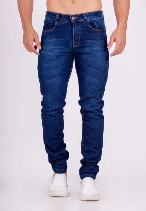 Calça masculina jeans com lycra  - Foto 4