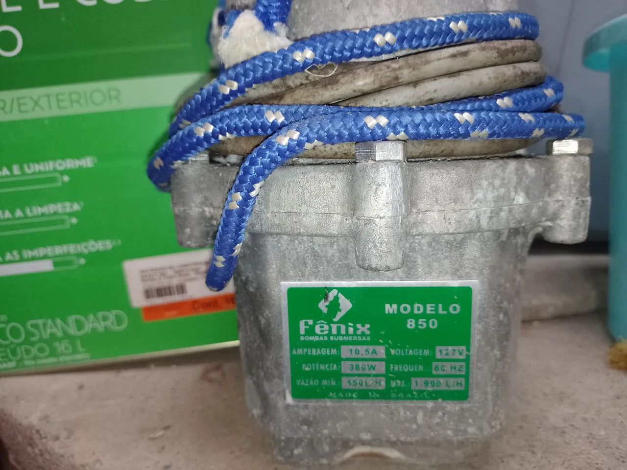 Bomba Submersa Fênix 850 - 380W - 1.900 L/h