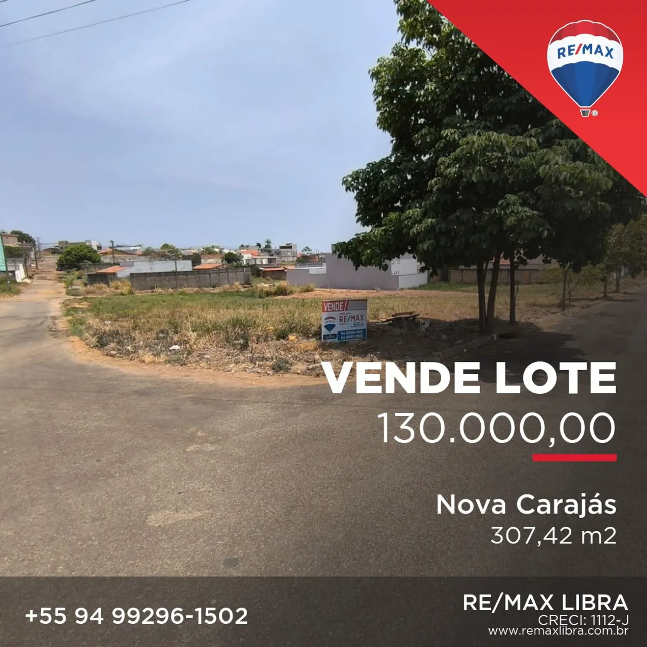 IMOBILIÁRIA RE/MAX LIBRA VENDE LOTE