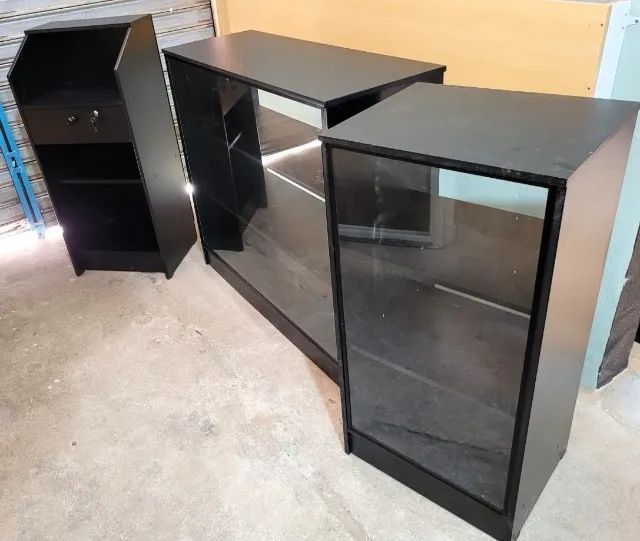 Balcão caixa de 3 módulos na cor PRETA - Foto 2