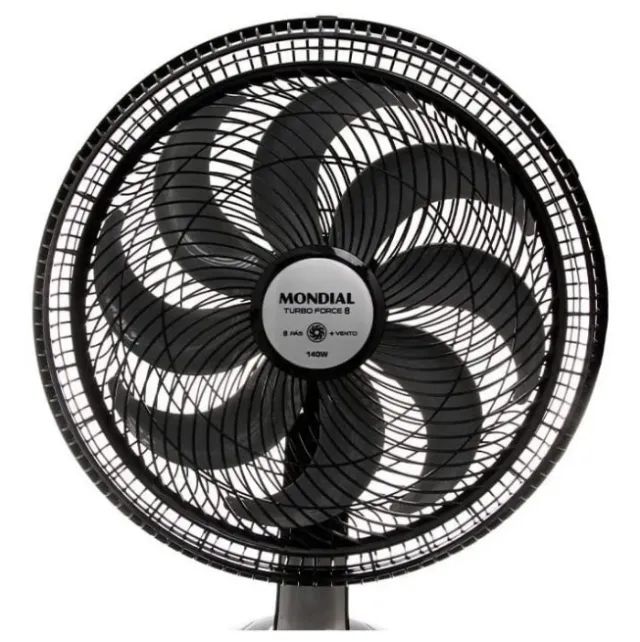 Ventilador Mondial Turbo Force 40cm, 8 pás, 140W, 3 veloc. (20% Mais Vento)-110V - NOVO - Foto 2