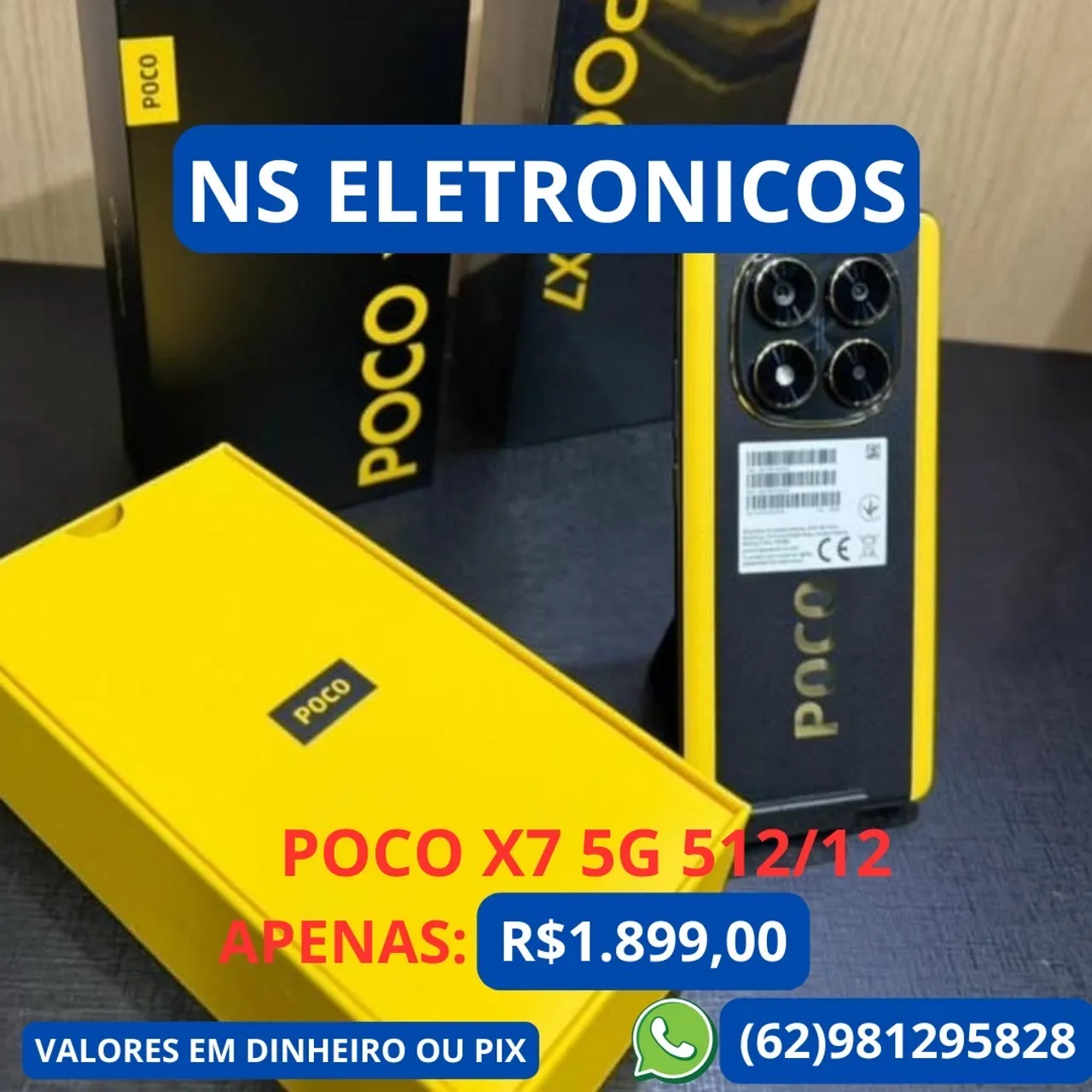 Poco X7 5G 512/12 Novo Lacrado Global Garantia