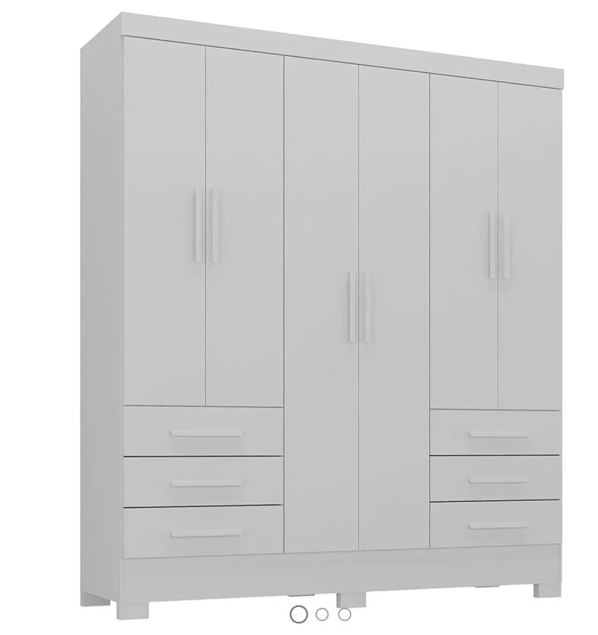 Promoção ? Guarda-Roupas 6 Portas Branco 1.250,00