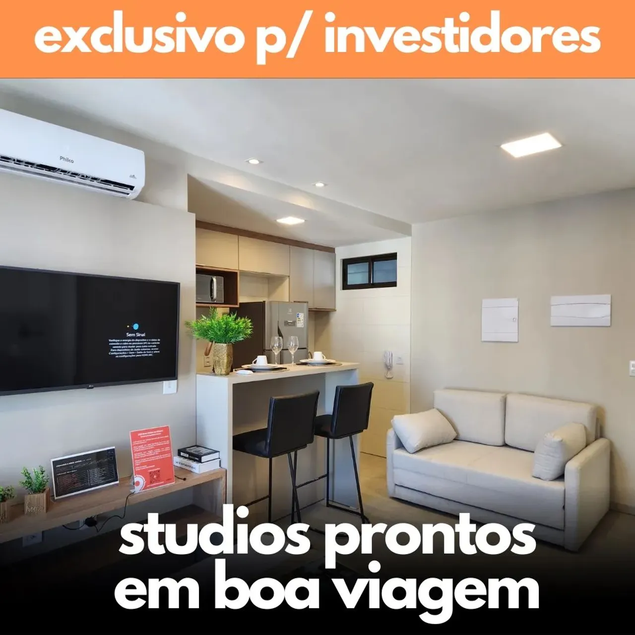Baixou o preço de Studios Prontos para Morar ou Rentabilizar a 2 Minutos do Shopping Recif
