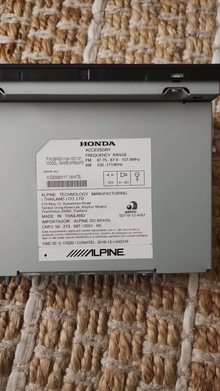 Radio de carro clarion / Honda  - Foto 2
