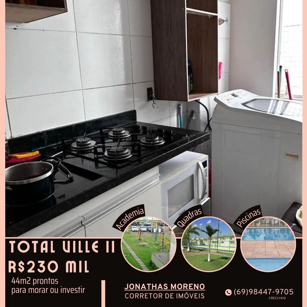 VENDO APT MOBILIADO CONDOMÍNIO TOTAL VILLE II - Foto 4