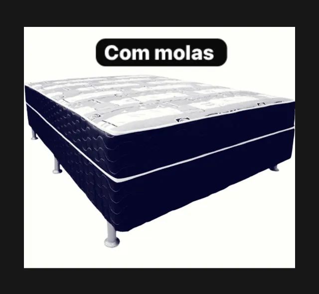 Cama box casal com molas 