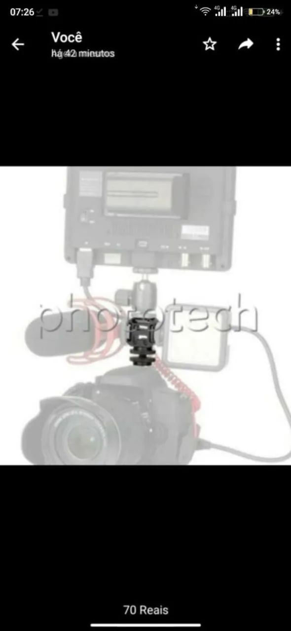 Adaptador de Sapata para Câmera Fotográfica