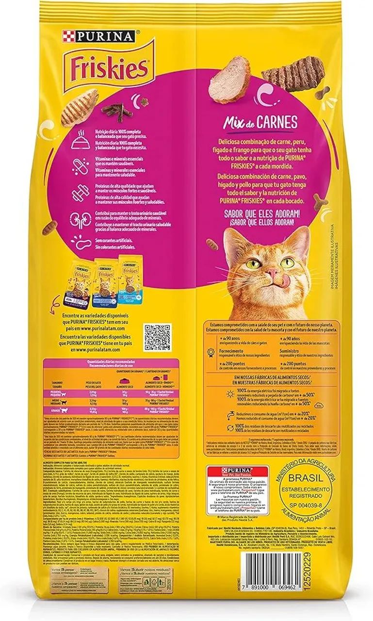 Ração Friskies Adulto Mix de Carne 10,1kg - Foto 2