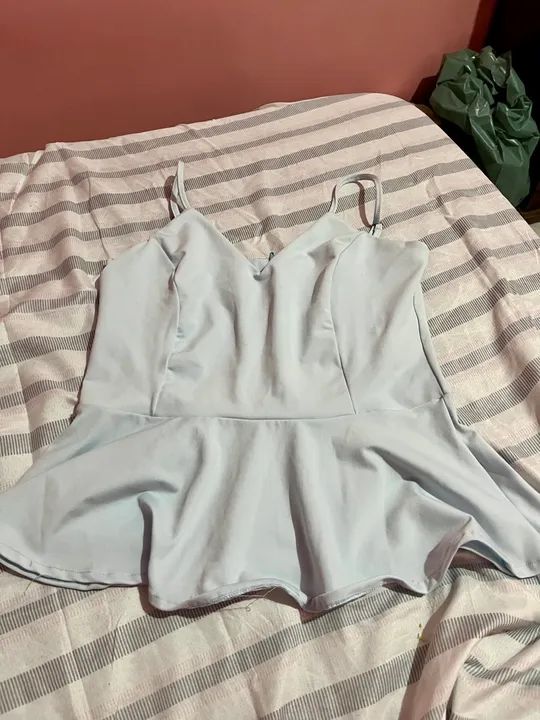 Blusa feminina azul claro NOVA TAM M - Foto 2