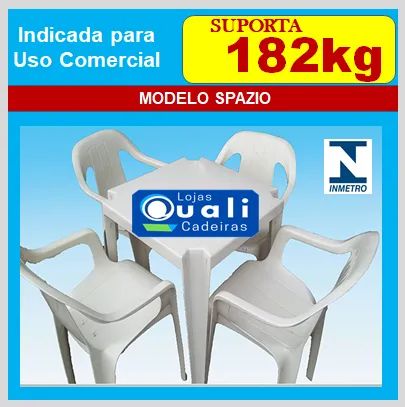 Jogo de Poltronas e Mesa Plástica