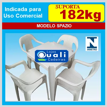 Jogo de Poltronas e Mesa Plástica