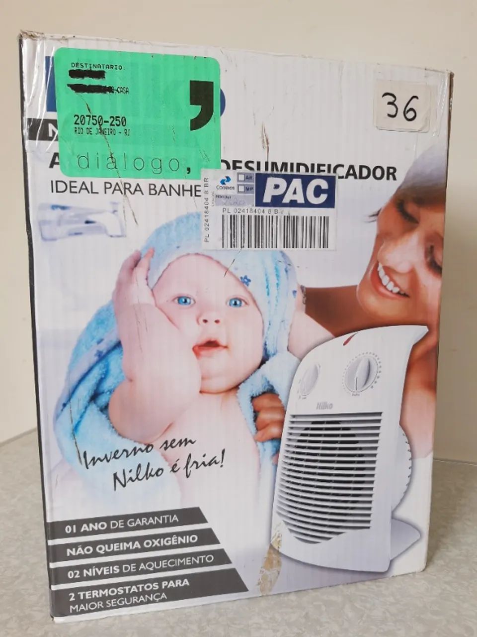 Desumidificador e Aquecedor Nilko NK565 127 Volts Novo!! - Foto 2