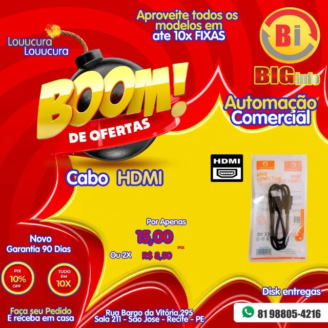 Cabo HDMI 1.4 1080p Full Hdde 1 Metro