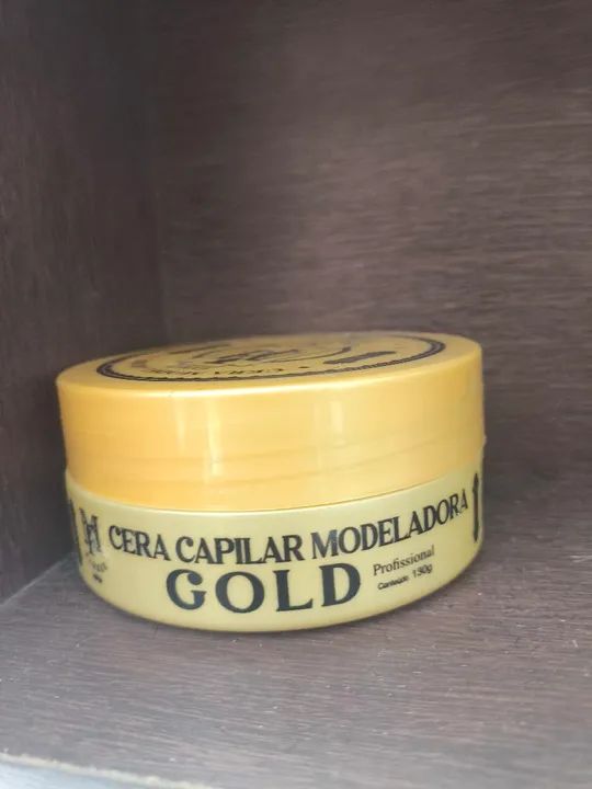 Cera modeladora para cabelo MF Barber Gold - 130g - Foto 2