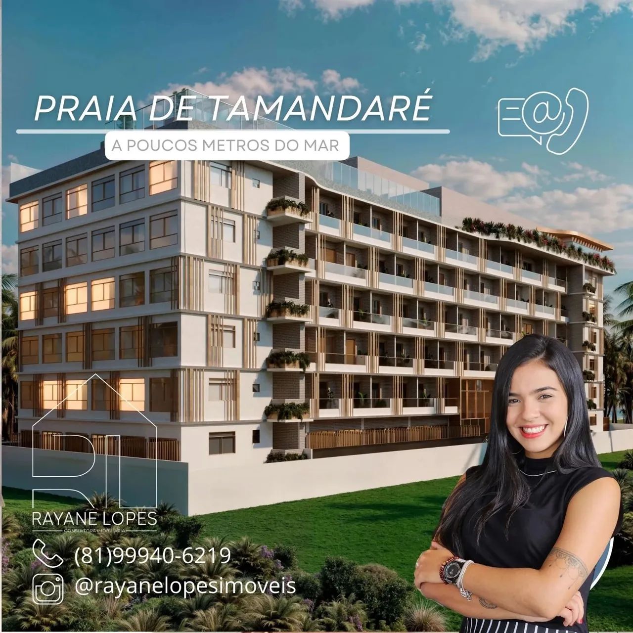 Tamandaré: Apartamento com Piscina, Academia e Espaço Gourmet  A 2 Minutos da Praia!