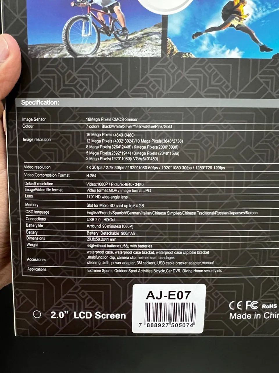 Câmera Sport 4k ultra HD - Foto 3