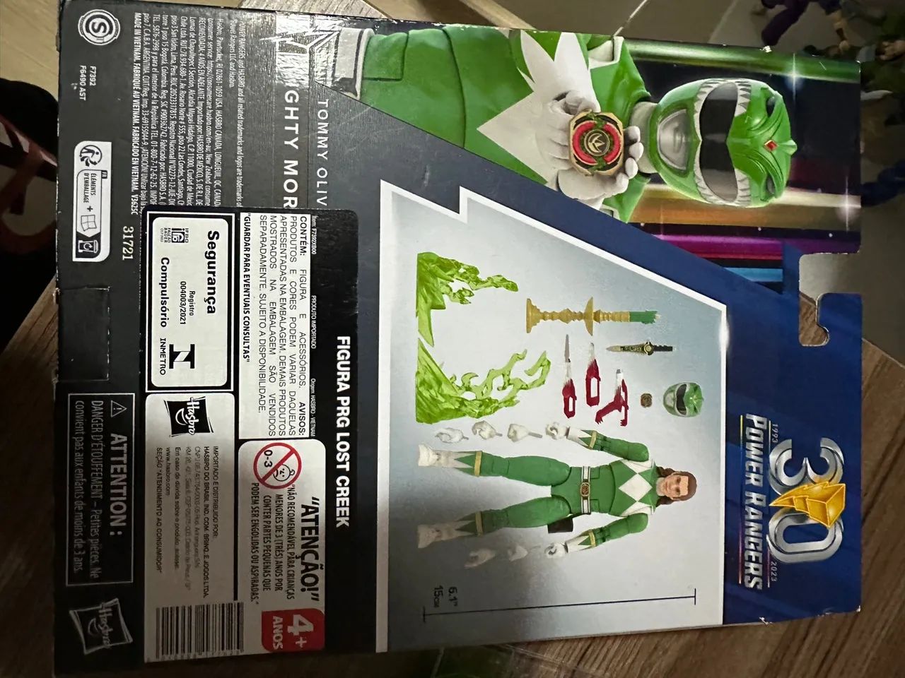Action Figure Power Ranger Lightning Remastered Verde - Tommy - Na Caixa - Foto 3