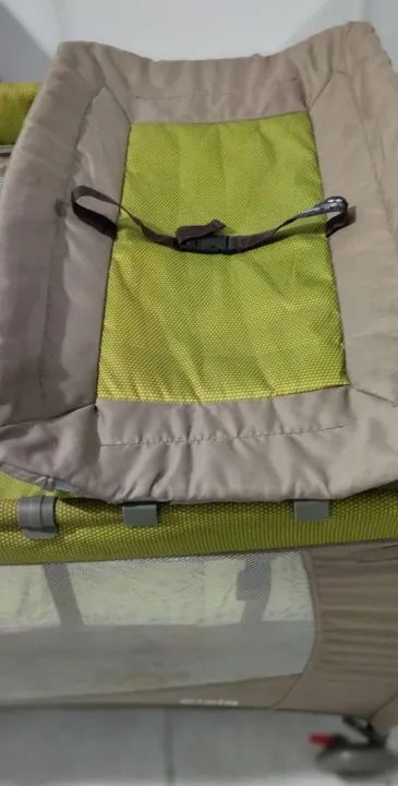 Berço portátil para bebê - Verde - Foto 3
