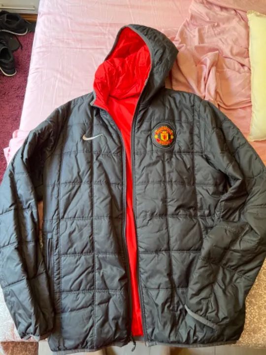 Jaqueta / Parka Acolchoada Reversível Nike Manchester United - Original, Tamanho G - Foto 2