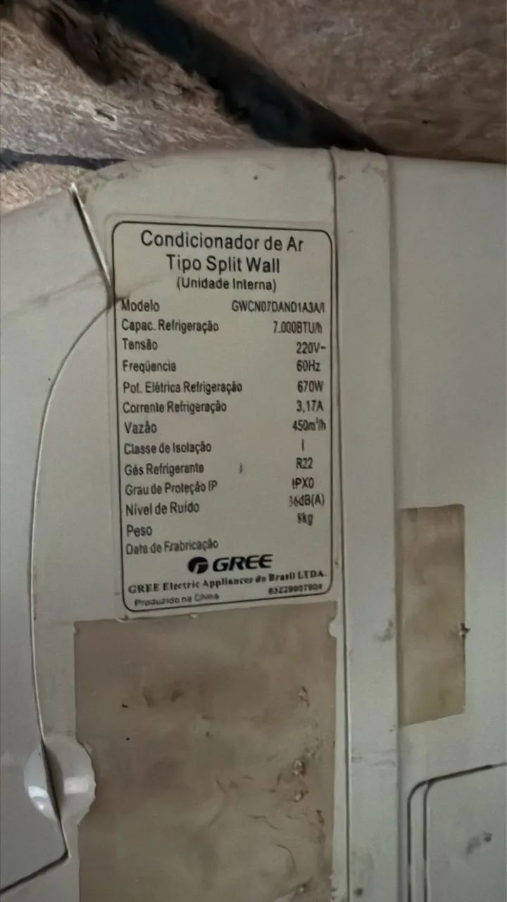 Evaporadora split hi-wall GREE 7.000 BTU/h - Foto 2
