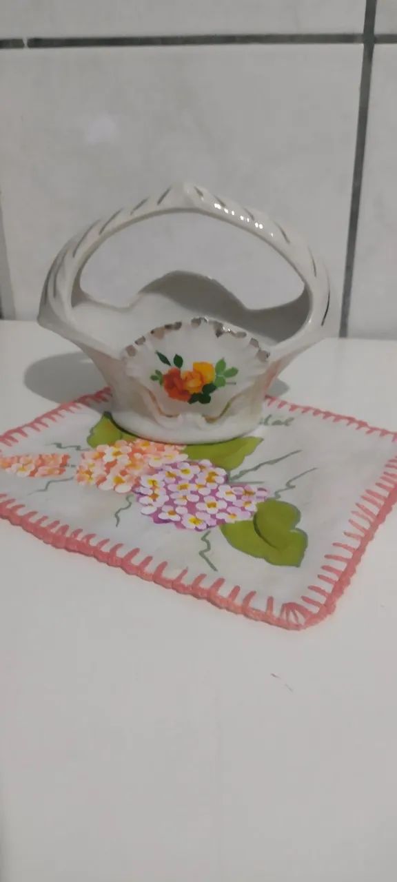 Mini floreira em porcelana Antiga 1940 - Foto 6