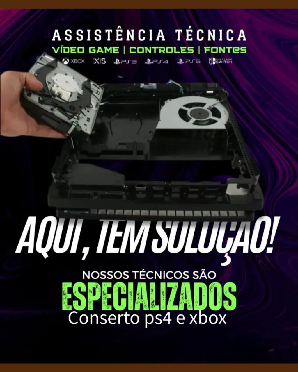 Vídeo games conserto