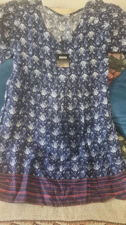 Vestido azul jeans estampado - Foto 2