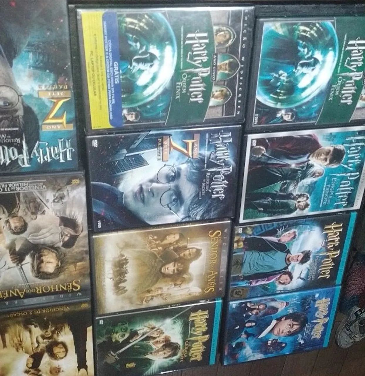 Coleção Harry Potter e Senhor dos Anéis - DVDs - Foto 3