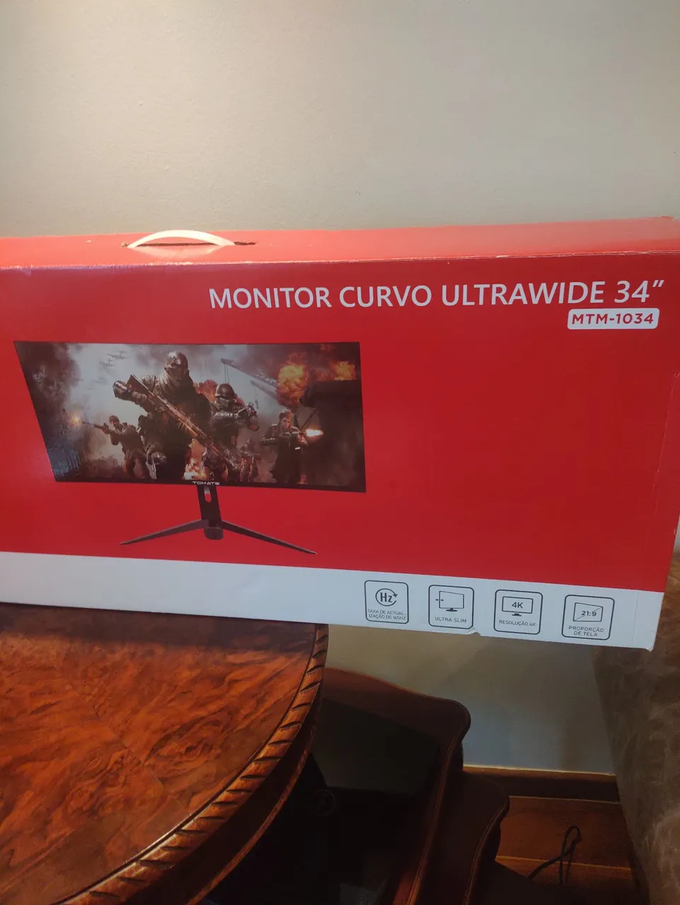 Monitor Curvo Ultrawide 34" 4K
