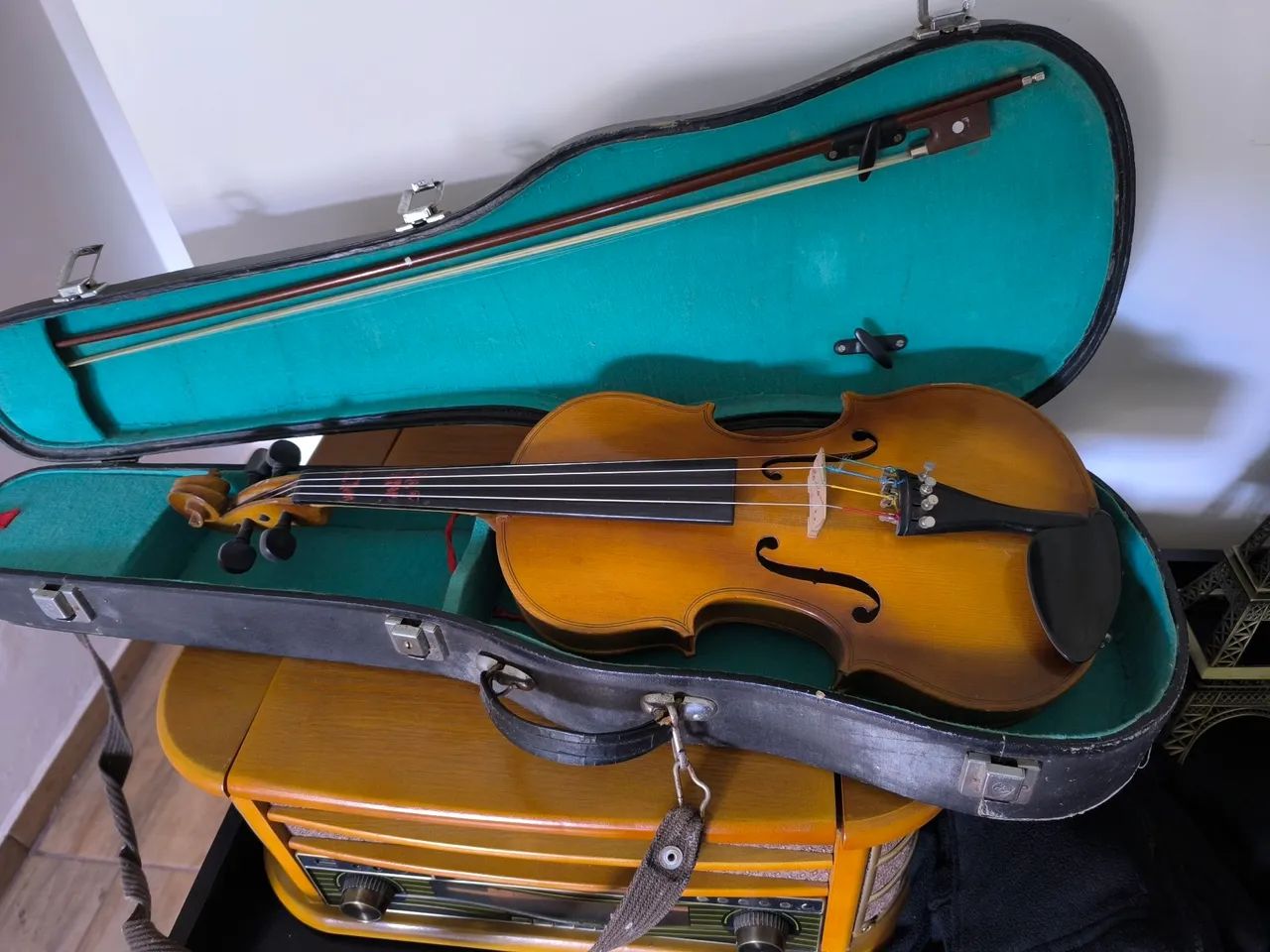 Violino com estojo