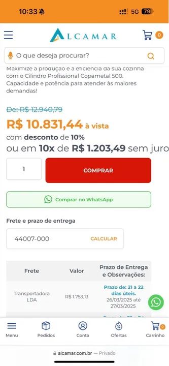 Cilindro profissional de massas NOVO para panificação e pizzarias - Foto 4