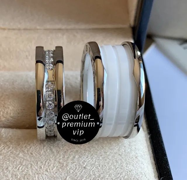 Aliança bvlgari dia dos namorados BZERO1 com caixa original bvlgari - Foto 2