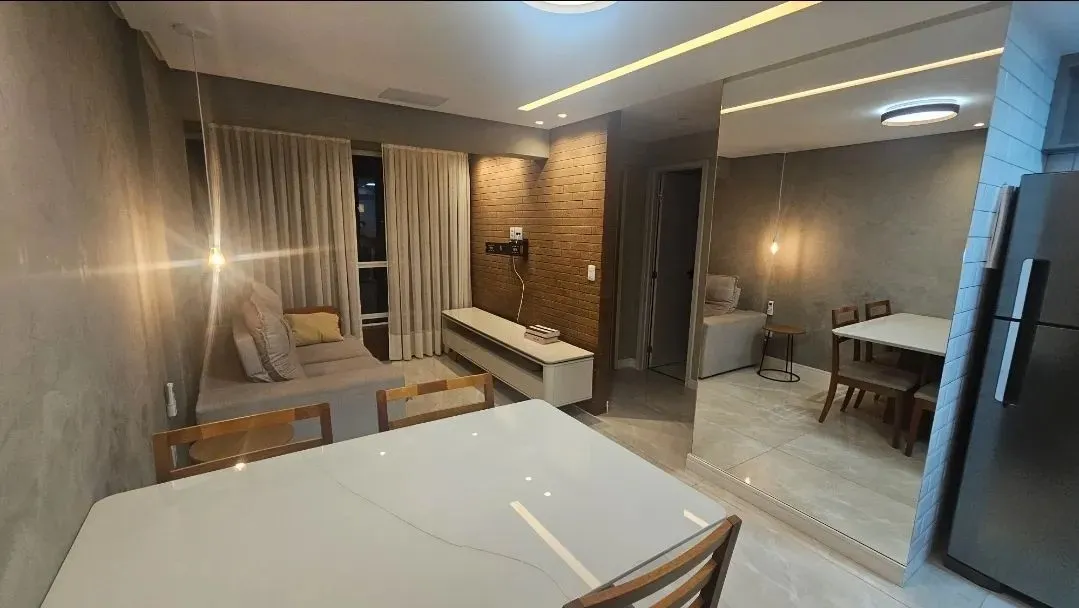 Imóvel para aluguel mobiliado 56 metros quadrados com 2 quartos sendo 1 s em etrópolis -