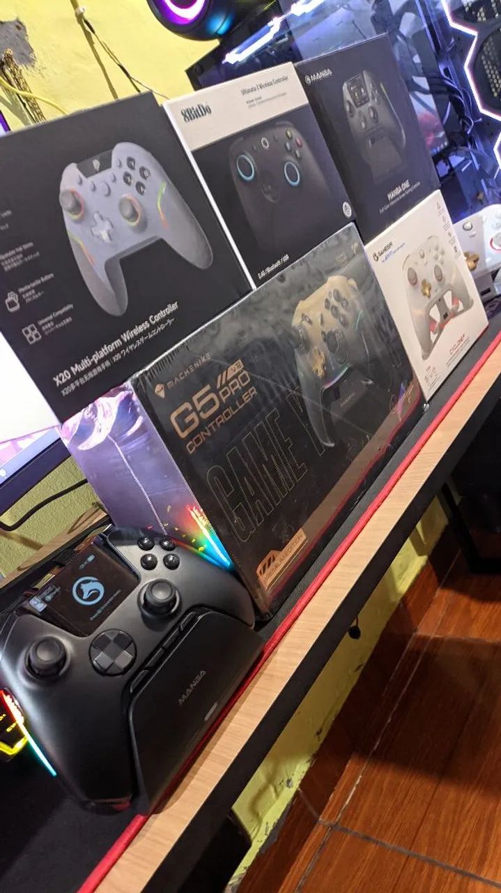 Controles para PC, celular Android ou IOS, PS4, Nintendo