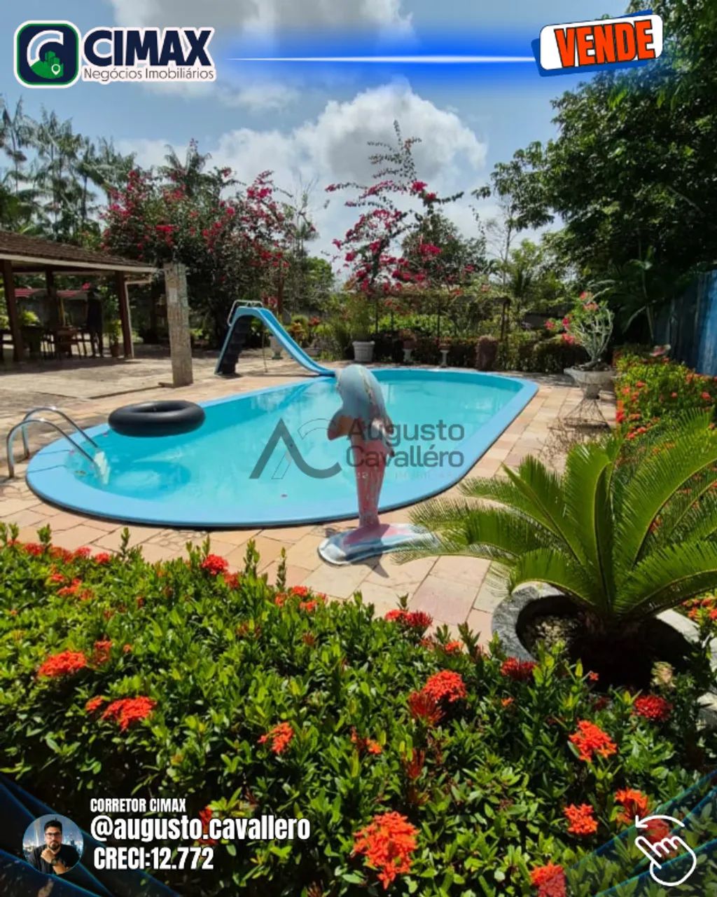 Chácara completa com piscina, campo e lazer total - BR-316, próximo ao Clube Neópolis - Foto 2