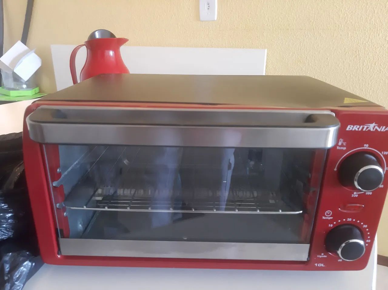 Forno Elétrico Britânia 10L Vermelho - Foto 3