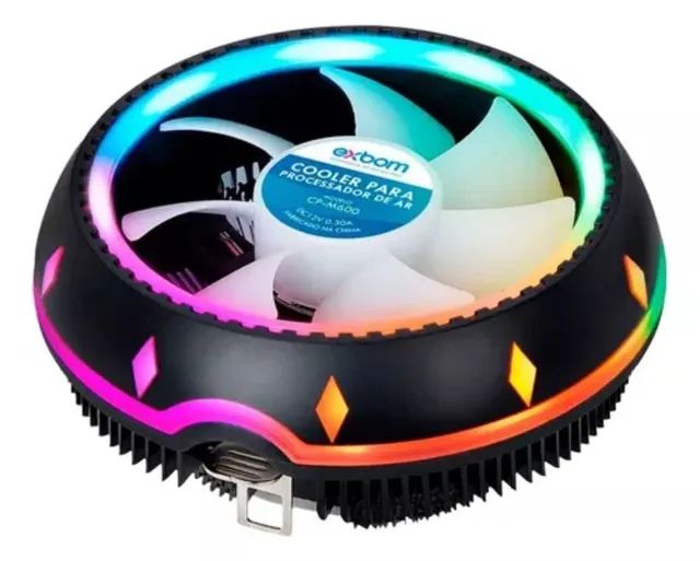 Cooler para Processador Exbom Universal, RGB, 85mm, Preto - CP-M600 - Foto 3